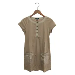 BURBERRY LONDON バーバリーロンドン 半袖チュニック サイズ:1 ホースロゴ刺繍    ベージュ レディース / 241007003294