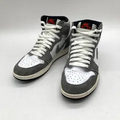 NIKE ナイキ AIR JORDAN 1 Retro High OG Black and Smoke Grey DZ5485-051 スニーカー ハイカット メンズ 26.5cm ホワイト グレー 靴 B15335◆