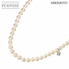 ミキモト MIKIMOTO アコヤ真珠 5.9-5.5mm ネックレス 41cm SV シルバー パール Akoya Pearl Necklace 90300937