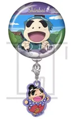 【中古】バッジ・ビンズ 福富しんべヱ 「忍たま乱太郎 トレーディングチャーム付き缶バッジ」