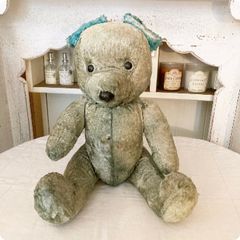 サーカスのブルーエレファント テディベア アーティストベア 象 海外