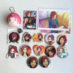 あんさんぶるスターズ 衣更真緒 Trickstar グッズセット 缶バッジ ポストカード アクキー おまんじゅう 他 いろいろ トリックスター いさらまお