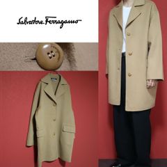 Salvatore Ferragamo カシミヤ100％ 変形デザイン コート - メルカリ