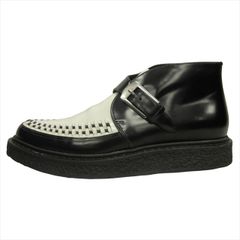 【中古】14aw サンローラン パリ SAINT LAURENT PARIS by Hedi Slimane エディ期 クリーパー ショート ブーツ レザー 14aw サンローラン パリ SAINT LAURENT PARIS by Hedi Slimane エディ