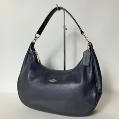 2510-310｜美品｜コーチ ワンショルダーバッグ レザー ネイビー