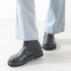 [ブラック]ショートブーツ レディース ローファーブーツ サイドゴア ローヒール スクエアトゥ 痛くない 歩きやすい 柔らかい 疲れない 軽量 軽い 履きやすい 通勤 通学 おしゃれ きれいめ カジュアル 3L 黒 靴 k10-74506