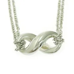 【中古】【保存袋付き】 TIFFANY&Co. ティファニー シルバー インフィニティ ネックレス 7.6g 925刻印 510017 ネックレス