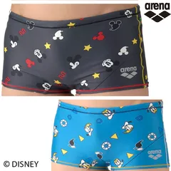 arena アリーナ AS6SWM53B DISNEY ミッキー ミニー ドナルド タフスーツ 練習用水着 ボーイズ 男子 ジュニア 水泳 競泳 ディズニー トレーニング ショートレッグ
