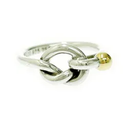 【中古】TIFFANY&Co. ティファニー シルバー ゴールド ラブノット リング 3.1g 925/750刻印 511434 リング・指輪