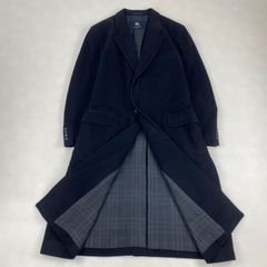バーバリーロンドン チェスターコート カシミヤ アンゴラ ブラック 96