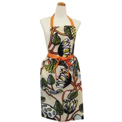 マリメッコ MARIMEKKO marimekko ◆新品◆ エプロン Tiara ティアラ Erja Hirvi サンド×ウォームオレンジ キッチン MA-769