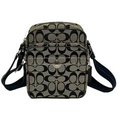 COACH(コーチ) ショルダーバッグ シグネチャーカメラバッグ 6451 黒×白 レザー