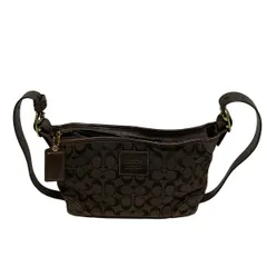 COACH(コーチ) ショルダーバッグ ブリーカーシグネチャー 12594 ダークブラウン レザー