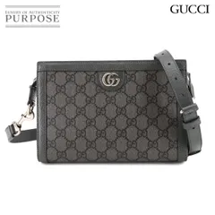 新品同様 グッチ GUCCI オフィディア スモール ショルダー バッグ GGスプリームキャンバス レザー グレー 795467 90301559