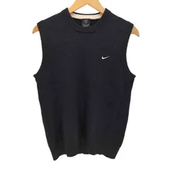 ナイキゴルフ NIKE GOLF 00S スウッシュ 刺繍 クルーネック ニット ベスト メンズ import：S 