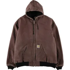 古着 ビッグサイズ 80~90年代 カーハート Carhartt アクティブジャケット 中綿入り ダックフルジップパーカー メンズXXXL相当/eaa603676