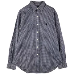 古着 ラルフローレン Ralph Lauren POLO by Ralph Lauren 長袖 コットンチェックシャツ メンズM相当/eaa602372