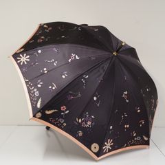 日傘 芦屋ロサブラン 完全遮光日傘 USED品 アイボリー ベージュ フリル