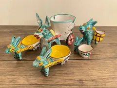 ■イタリア製 雑貨5点セット  陶器 インテリア アンティーク ヴィンテージ レトロ■