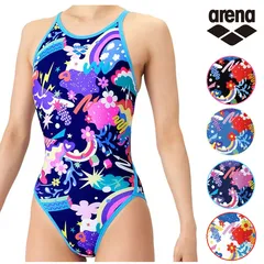 arena  練習用水着 ガールズ AS6SWM23G ジュニア 女の子 タフスーツ ワンピース オープンバック アリーナ 水泳