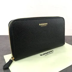 送料込み！ 極美品 BURBERRY ジップウォレット ブラック 608