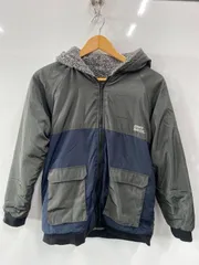 ピC20⚫︎KRIFF MAYER⚫︎クリフ×メイヤー⚫︎ジャケット⚫︎アウター⚫︎リバーシブル⚫︎マキシ⚫︎フード付⚫︎フリース⚫︎アウトドア⚫︎size表記なし⚫︎黒×グレー