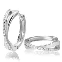 【新品】 [L'a Poume] ピアス フープピアス 【女性誌Ray掲載】リングピアス レディース 最高級 キュービックジルコニア 金属アレルギー対応 シルバー925 0