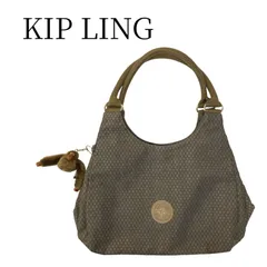 ★美品 KIP LING キプリング グレー ハンドバッグ PSP19-01