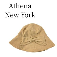 Athena NEWYORK 麦わら帽子 上品ブラウン - メルカリ