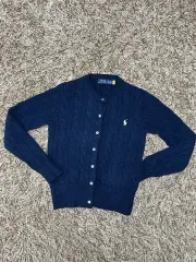 ポロ ラルフローレン ネイビー ニット カーディガン