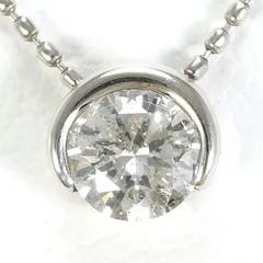 PT900　PT850　ネックレス　necklace　ダイヤ　0.21　総重量約1.3g　約40cm