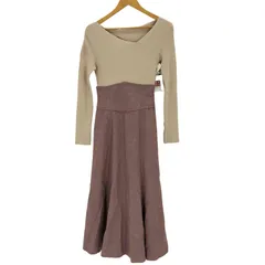 スナイデル snidel ハイウエストドッキングニットワンピ レディース  0