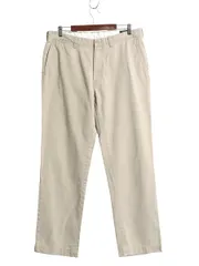 【お得なクーポン配布中!】 ポロ ラルフローレン コットン チノ パンツ メンズ 36 32 古着 スラックス チノパン ストレート ノータック アーミー タイプ ワンポイント