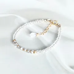 天然水晶（クリスタル、クォーツ）3種のブレスレット【14kgf】