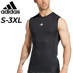 アディダス コンプレッション ノースリーブシャツ メンズ adidas TECHFIT テックフィット タンクトップ 低-中着圧 タイト 男性 大きいサイズ トレーニング スリーブレス Tシャツ 筋トレ スポーツウェア メンズウエア/KVF00
