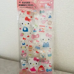 サンリオ　クリアキャンディーシール　ハローキティ　ぷくぷく　立体
