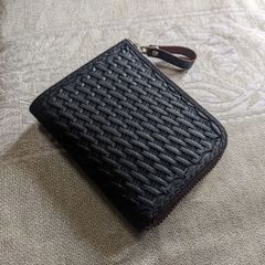 1024DBR 栃木レザー コンパクト 三つ折り財布 本革 日本製 濃茶 - メルカリ