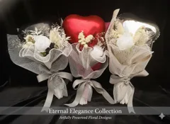 ハートバルーンブーケ　花束　ギフト　成人式　卒業式　発表会