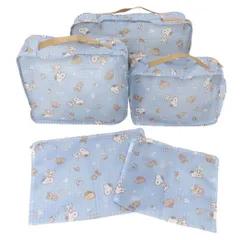 【メール便】スヌーピー トラベルポーチ メッシュポーチ5点セット スヌーピーとくま ピーナッツ カミオジャパン 旅行 整理 キャラクター グッズ 