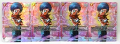 ■ブルマ パラレル FB02-130[SR☆] 4枚セット ドラゴンボール フュージョンワールド スーパーカードゲーム 中古品(080)