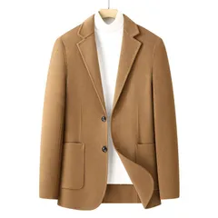 ジャケット テーラードジャケット メンズ 秋冬 ウールコンジャケット ブレザー アウター ビジネス カジュアル 紳士 スリム  おしゃれ 無地 シンプル スエット カジュアル 秋冬服muqi06