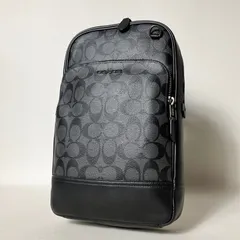 2511-46｜美品｜コーチ シグネチャー ボディバッグ ブラック