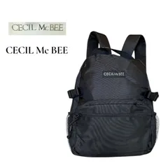CECIL McBEE セシルマクビー　リュック　バックパック　旅行バッグ　通勤バッグ　遠足バッグ　ブラック