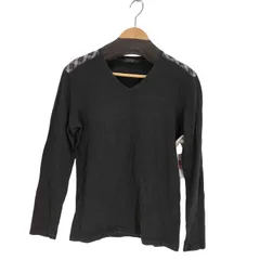 バーバリーブラックレーベル BURBERRY BLACK LABEL Vネック 佐渡ラインL/Sカットソー メンズ JPN：2 