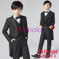 子供用タキシードセット キッズ ジュニア タキシード フォーマル 男の子 5点セット 子供 黒 結婚式 ピアノ 発表会 コンクール 七五三 写真撮影1144772