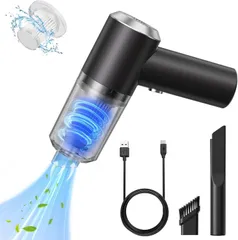 【2023革新モデル】ハンディクリーナー 車用掃除機 13000PA 強力吸引力 コードレス 車カークリーナー パワフル 長時間稼働 USB 充電式 ミニ掃除機 LEDライト付き ゴミ捨て簡単 軽量 0.4kg ハンディ掃除機 クリーナー