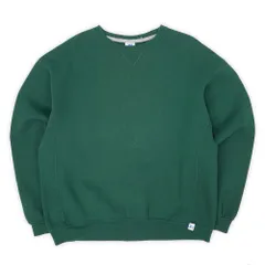 ラッセル RUSSELL 00s 2000年代 リバースウィーブタイプ 前V ブランクスウェット 無地 USA ヴィンテージ アメリカ 古着 メンズ スウェット トレーナー グリーン XL【中古】