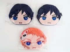 【未開封】/3点セット/冨岡義勇/錆兎 おまんじゅうふかふかポーチ 鬼滅の刃