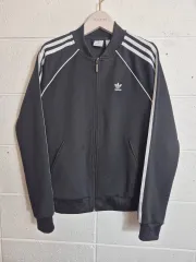 M ) アディダス SUPERSTAR ジャージ (黒白)