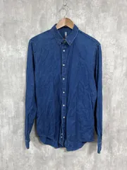 ZARA MAN ザラ マン 無地 シンプル プルオーバー シャツ size42/青 ◇■ メンズ